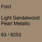 Preview: Ford, Light Sandalwood Pearl Metallic, 63 / 6253.